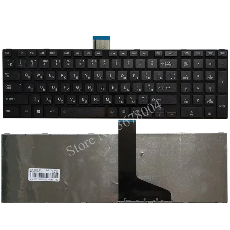 Новая русская клавиатура для ноутбука TOSHIBA SATELLITE L850 L850D P850 L855 L855D L870 L870D RU черная клавиатура