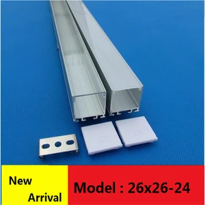 10-40 шт.лот 40 дюймов 1 м 26 мм широкий светодиодный алюминиевый профиль плоский канал осветительная рама скользящая подвесная лента Линейный Корпус