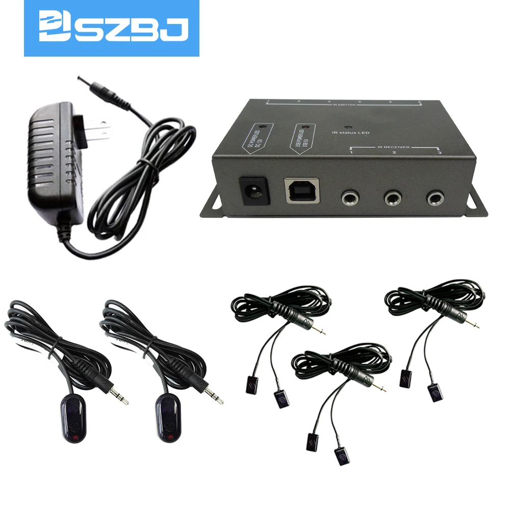Инфракрасный пульт дистанционного расширителя 6 излучателей 2 приемника Скрытый