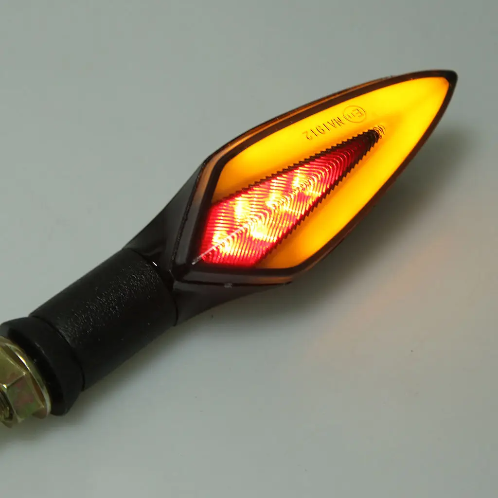 

2 x Universal Front & Rear Motorcycle Amber LED Turn Signal Indicator Blinker Light Lamp For Honda for Yamaha ect.