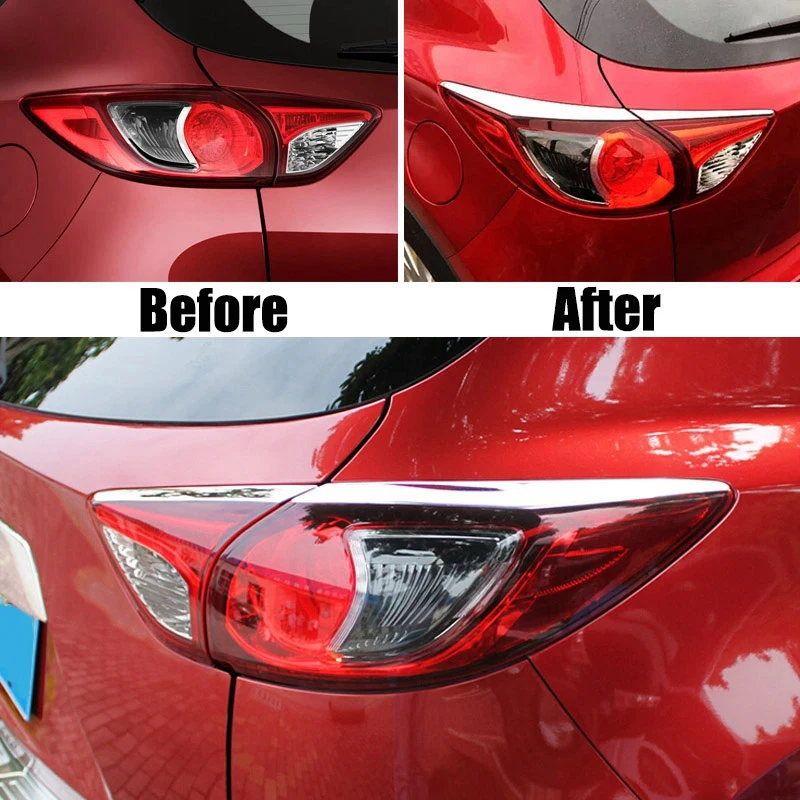 Для Mazda Cx5 2012 2013 2014 2015 2016 хромированный задний светильник крышка лампы накладка