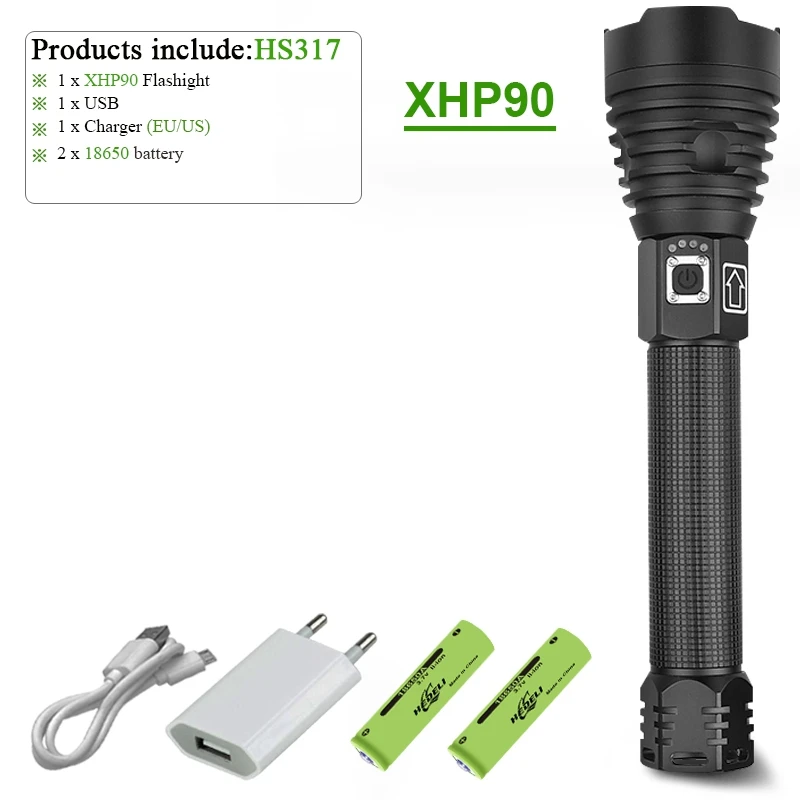 IHS317B XHP90 самая мощная вспышка светильник светодиодный фонарь 18650 или 26650 USB Тактический светильник XHP70.2 велосипедный светильник Водонепроницаемый XHP50 лампа для кемпинга - Испускаемый цвет: IHS317B