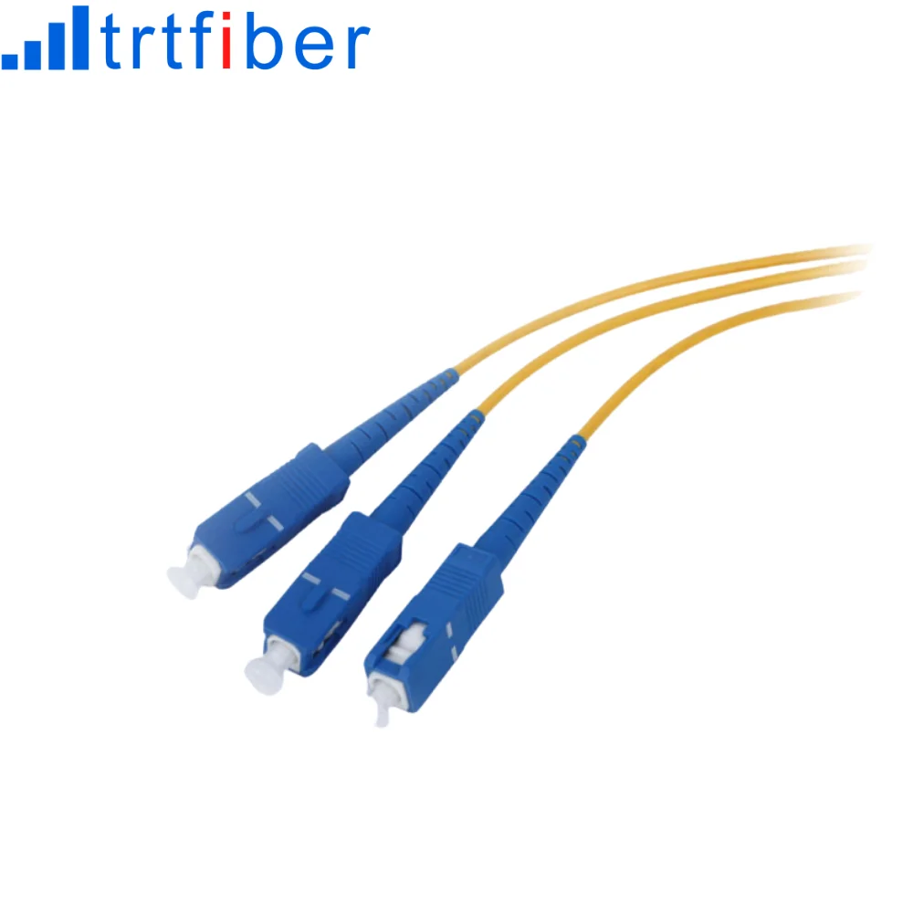1X2 PLC ABS 1260/1650nm Ftth Fiber Optic Splitter Single Mode SC APC UPC GPON EPON 2.0mm Connector