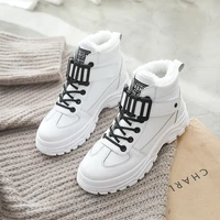 women winter snow boots 2021 new fashion style high top shoes casual woman waterproof warm woman female high quality white black