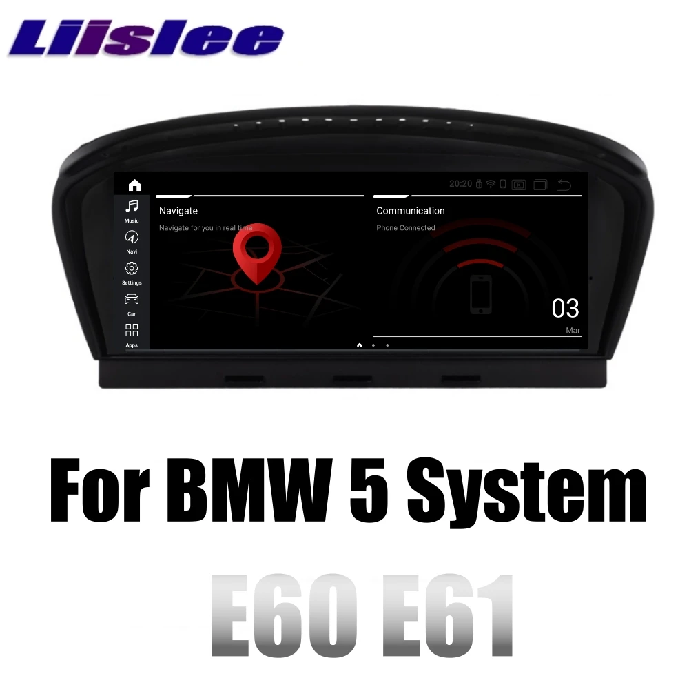Для BMW 5 E60 E61 2003 ~ 2012 Система LiisLee Мультимедиа GPS аудио радио CARPLAY адаптер