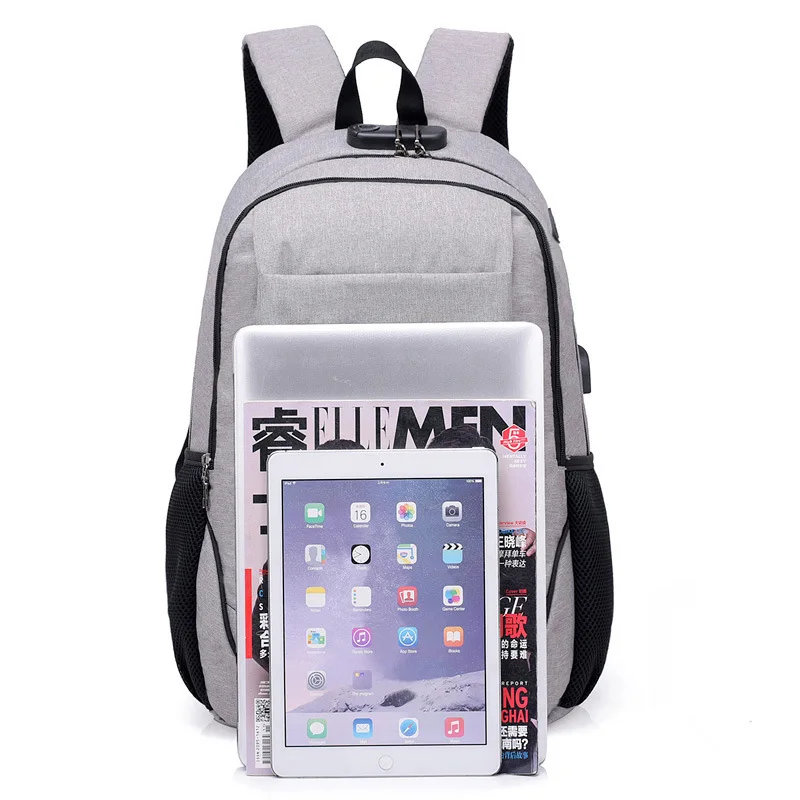 Рюкзак для путешествий большой Ёмкость Анти Вор сумка зарядка через USB 17 3