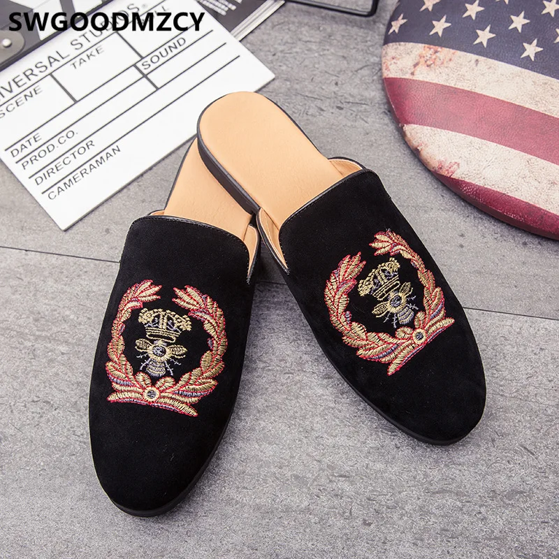 Dressing Shoes For Men Coiffeur Italian Shoes Men Loafers Embroidery Fashion Formal Shoes Men Classic Sepatu Slip On Pria Buty images - 6