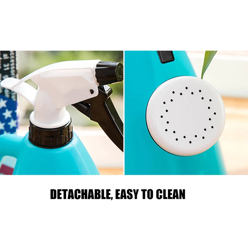 

2 in 1 Plastic Watering Can Indoor Garden Plants Pressure Spray Water Kettle _WK