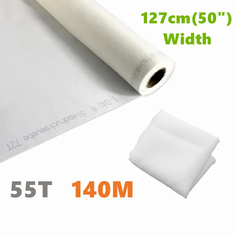 

1 Yards 55T 140M Polyester White Silk Screen Printing Mesh Fabric Filter Net
