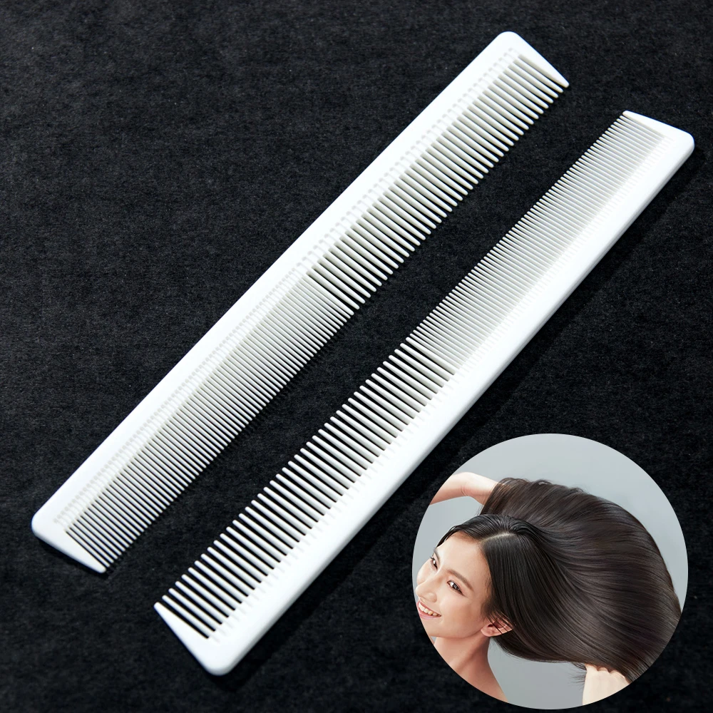 1 Pc White Antistatic Salon Heat Resistant Taper Cutting Comb for Hairdressing Hair Styling Tool|for cut hair|for hair salonstyling tools |