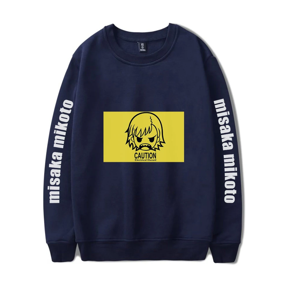 

WAMNI Misaka Mikoto O-neck Sweatshirts Unisex Fashion Sweatshirt Pullover Harajuku Breathable Oversized Hip Hop Tops Hot