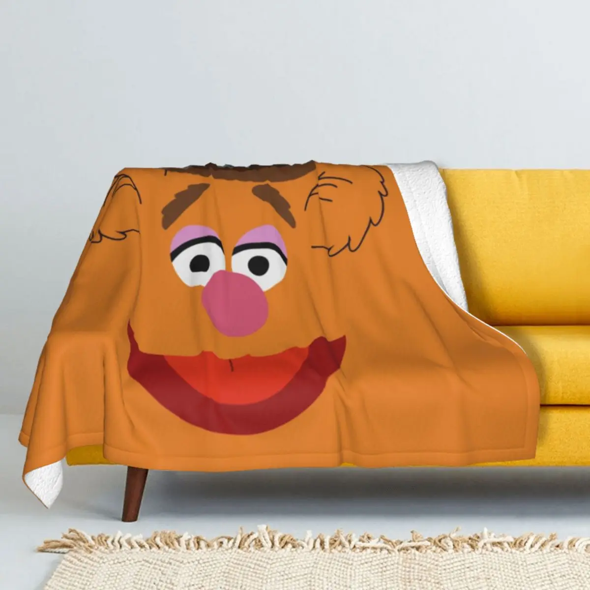 

Fozzie Bear Winter Thicken Cashmere blankets Lamb Blanket Coral fleece Throw blanket Soft bed linings Child Funny