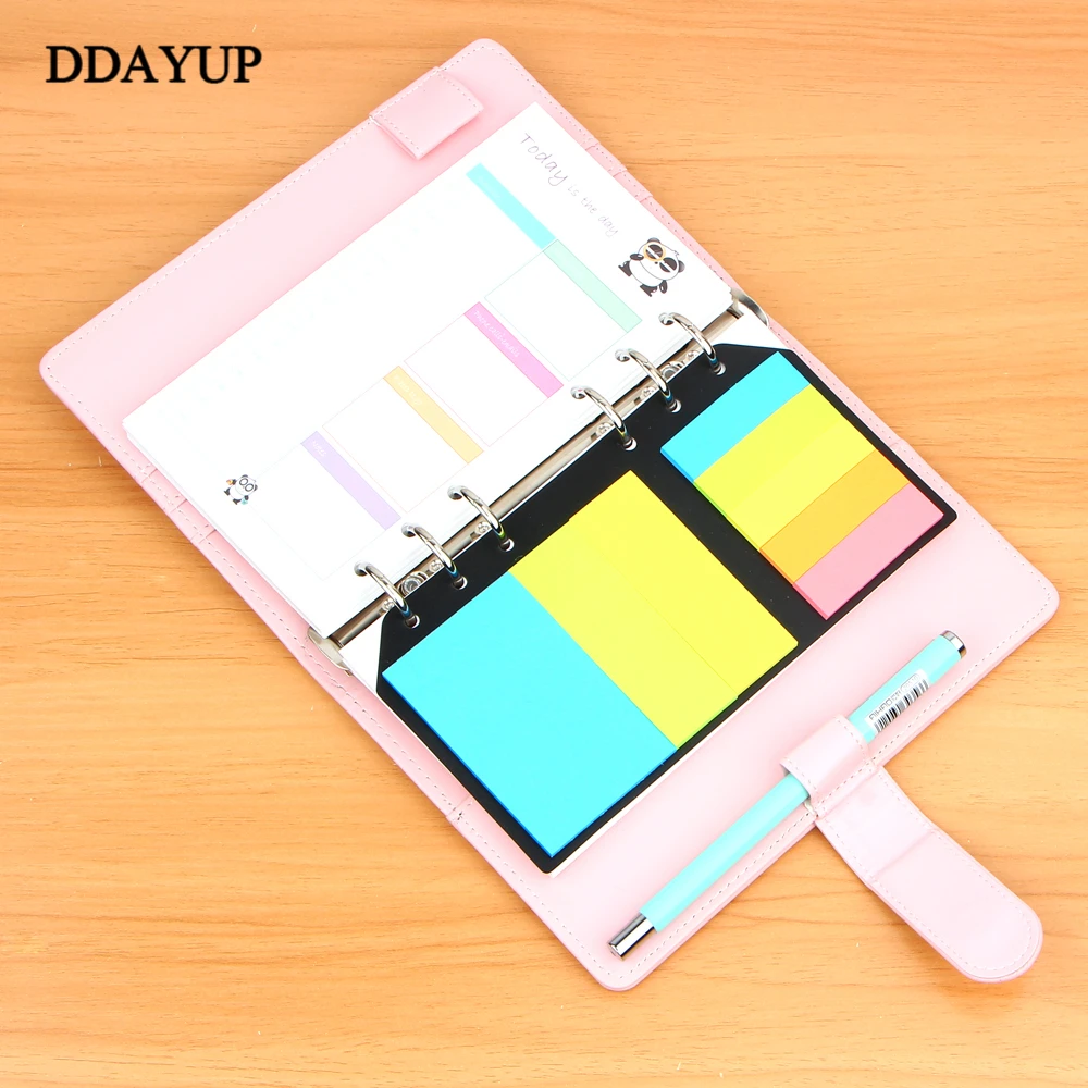 5 Color Cute 120 Pages Plastic Sticker Bookmark Point Marker Memo Flags Sticky Notes Office School Stationary |