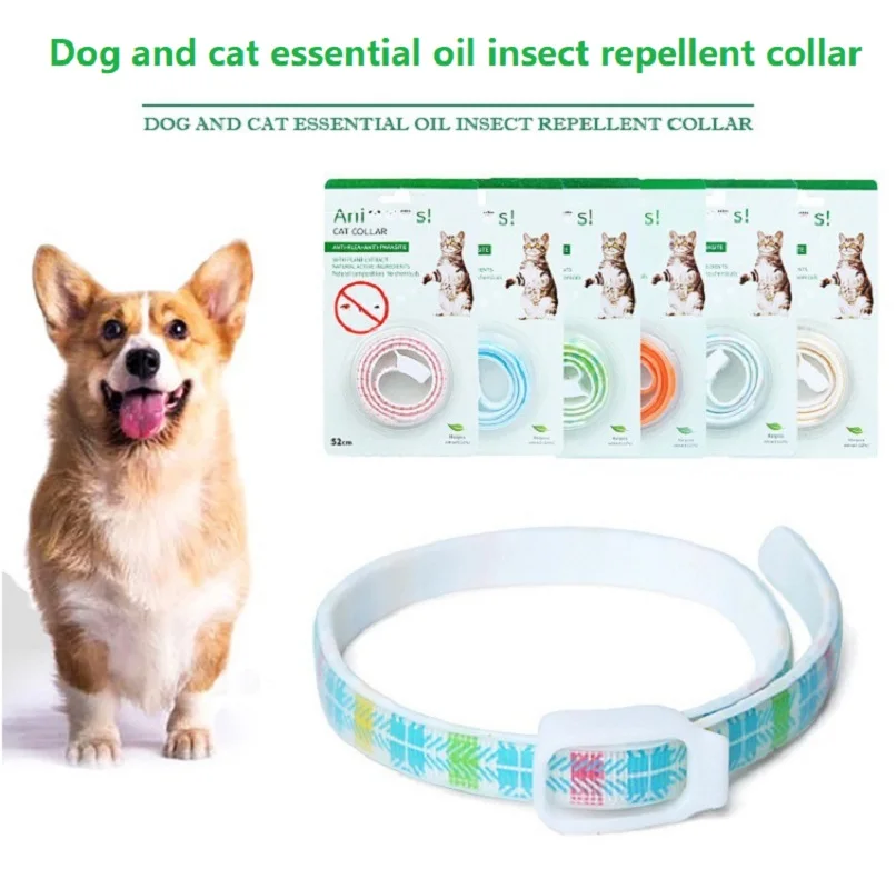 

Retractable Deworming Dog Collar Washable Repel Fleas And Ticks Necklace Cats Collar Pets Accessories Small Medium Dogs Supplies