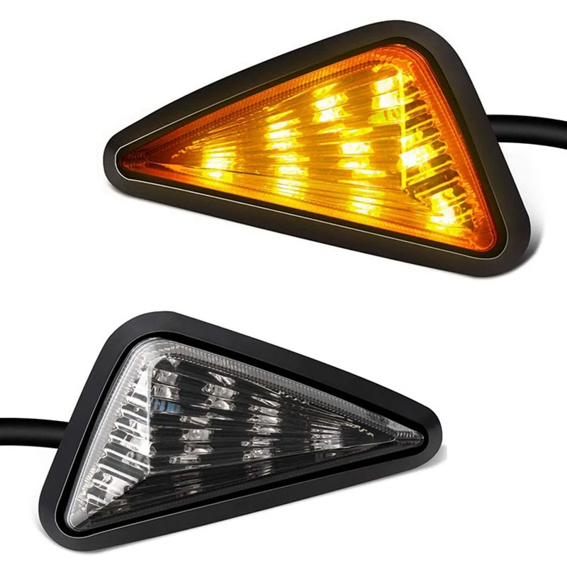 

Flush Mount Smoked LED Turn Signal Light, 12V Motorcycle Turn Signals Light