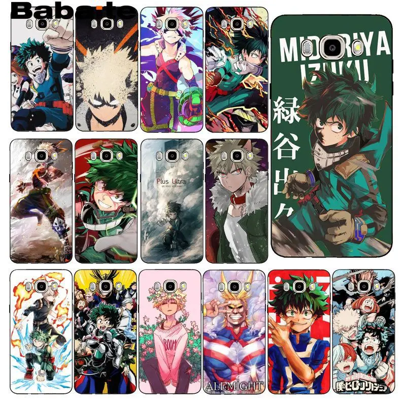 Babaite японское аниме мой герой Boku no Hero Академия deku и bakugo PhoneCase для Samsung J7 2017 J6 J8 J4Plus