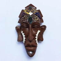 qiqipp bali indonesia tourism memorial stereoscopic indigenous mask resin magnetic fridge magnet collection decorative crafts