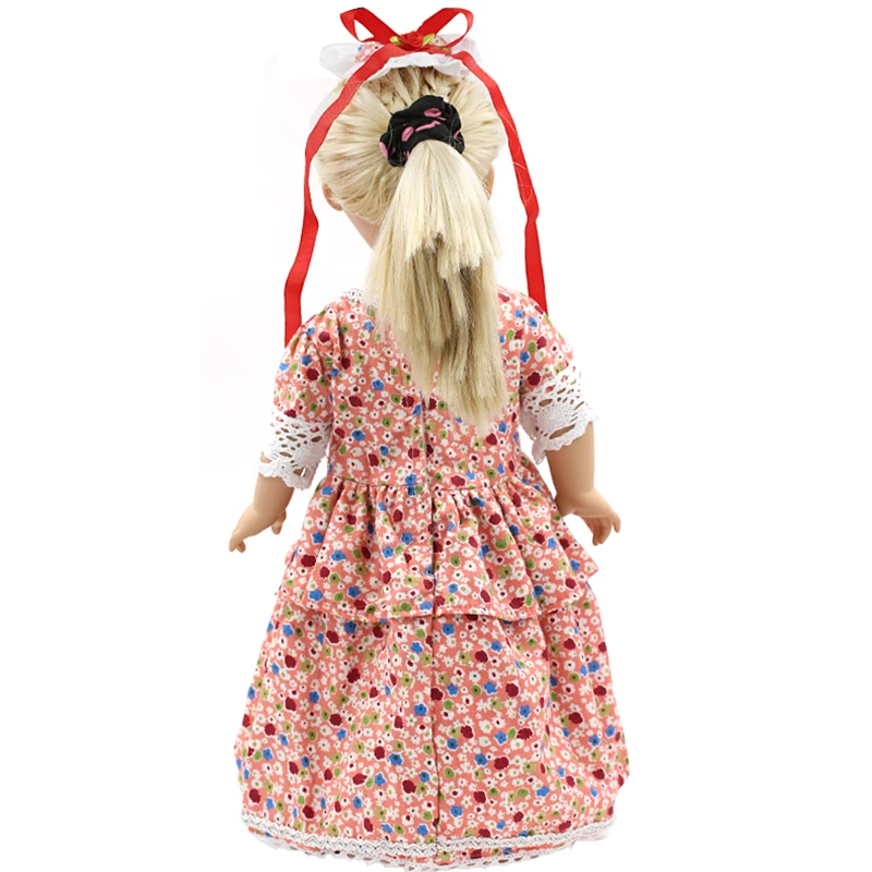 Dolls Accessories Japan Fashion Print Dress Headband Outfit Fits 18inhc 43cm Reborn MG-056 | Игрушки и хобби