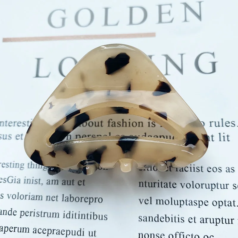

Fashion Geometric Acetate Hair Claws Small Size Hair Clip Leopard Grain Claw Crabs Hair Clamps for Women Chic Hair Accessories