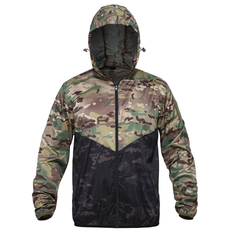 PureLeisure Men Fishing Jackets Military Tactical Anti-UV Windbreaker Hiking Trekking Fishing Sportwears Men Fishing Shirts