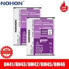 Аккумулятор NOHON для Xiaomi Redmi Note 2 3 4 4X Hongmi Note2 Note3