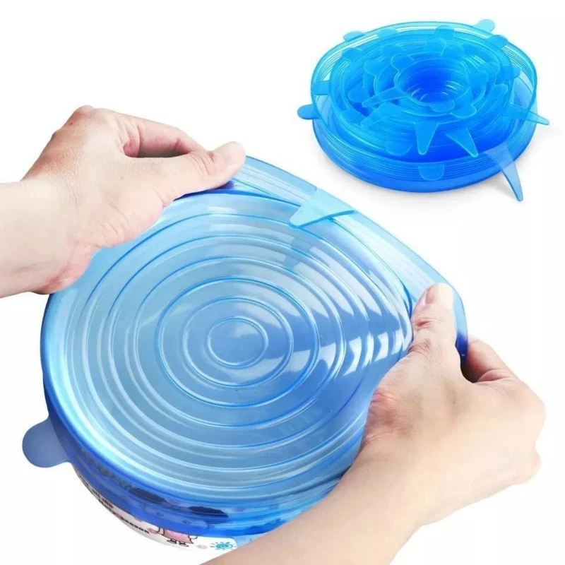 

silicon stretch lids universal lid Silicone food wrap bowl pot lid silicone cover pan cooking food fresh cover CF-69