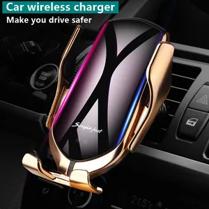 smart sensor automatic clamping car wireless charger stand air outlet multifunction phone holder auto wireless charging bracket free global shipping