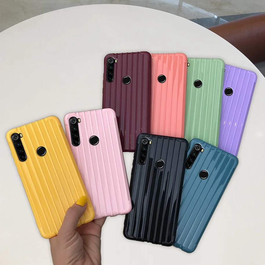 Чехол для Xiaomi Redmi Note 8 чехол Pro мягкий тонкий из ТПУ однотонный телефона на