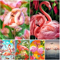 5d diy diamond painting crystal animal flamingo cross stitch set full drill square embroidery mosaic art picture home decor gift