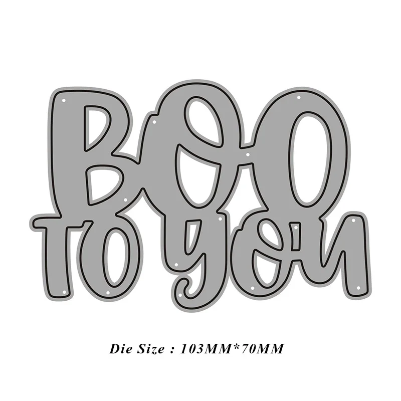 Металлические штампы Boo to You с надписями для рукоделия скрапбукинга фотоальбома