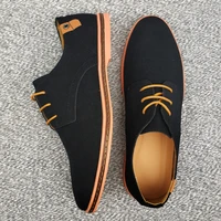 2021 spring suede leather men shoes oxford casual shoes classic sneakers comfortable footwear dress shoes large size 48 flats