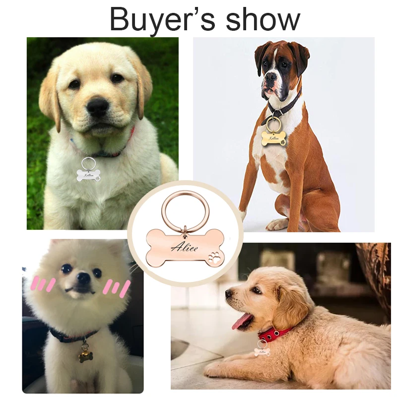 

Personalized Collar Pet ID Tag Engraved Pet ID Name for Cat Puppy Dog Tag Pendant Collar Puppy cat collar Pet Accessories