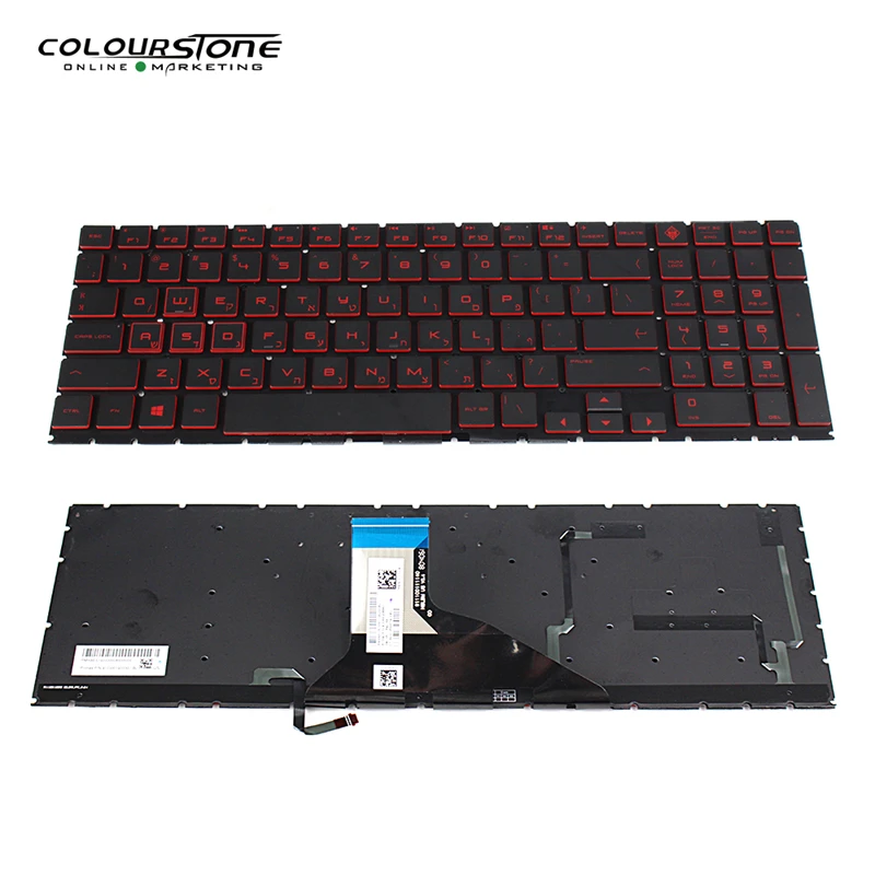 

Backlight Keyboards Russia Keyboard For HP OMEN 15-DC 15-DH L50880-071 7J2040 HB RU Red Backlit Llaptop Replacement клавиатура