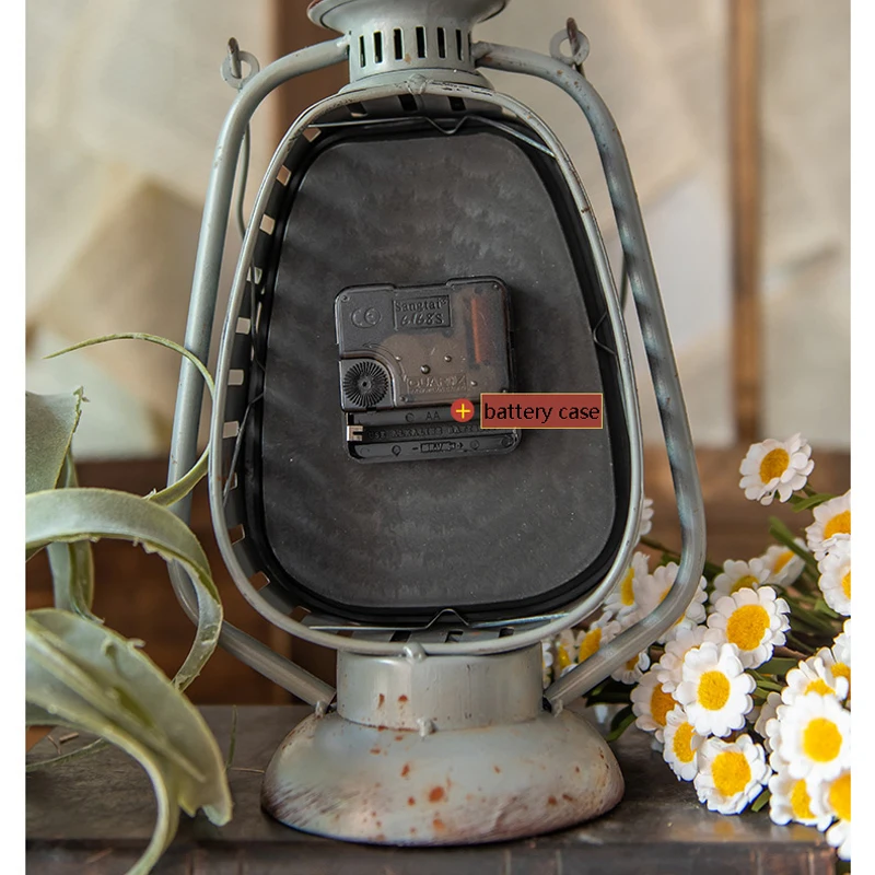 Старинные Железные часы в форме свечи с серой ручкой старинные настольные