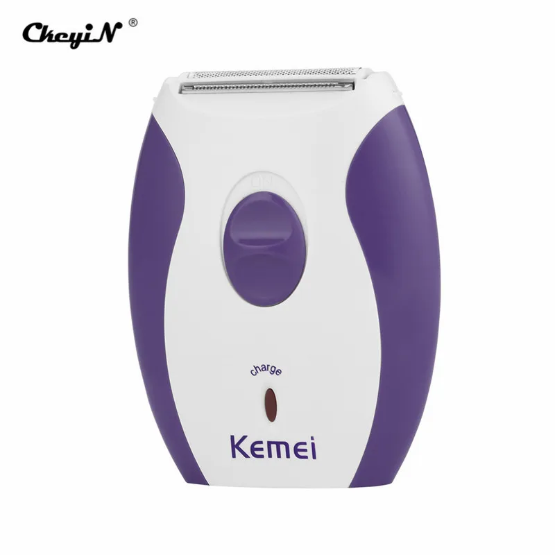 Kemei, Женский перезаряжаемый эпилятор, электробритва, бритва, шерсть, депилятор для лица, тела, удаления волос, леди, бикини, бритвенный станок