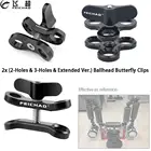 Набор удлинителей для дайвинга 6 в 1, 1 дюйм, зажим-бабочка с шаровой головкой, световой кронштейн для ручки, стабилизатора лотка, рычаг плавучести под водой