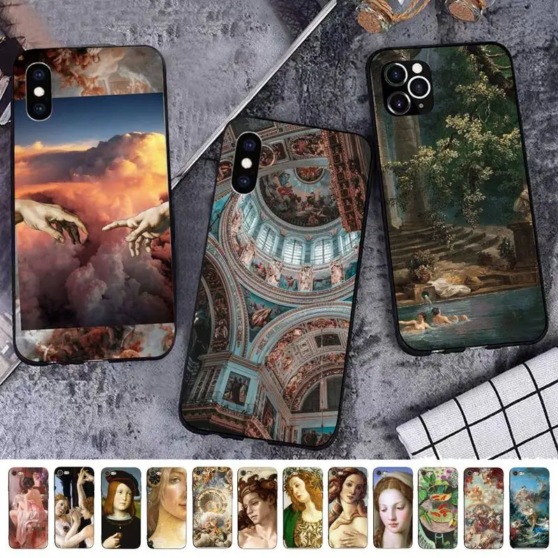 

Babaite Renaissance Art Painting Phone Case for iPhone 11 12 13 mini pro XS MAX 8 7 6 6S Plus X 5S SE 2020 XR case