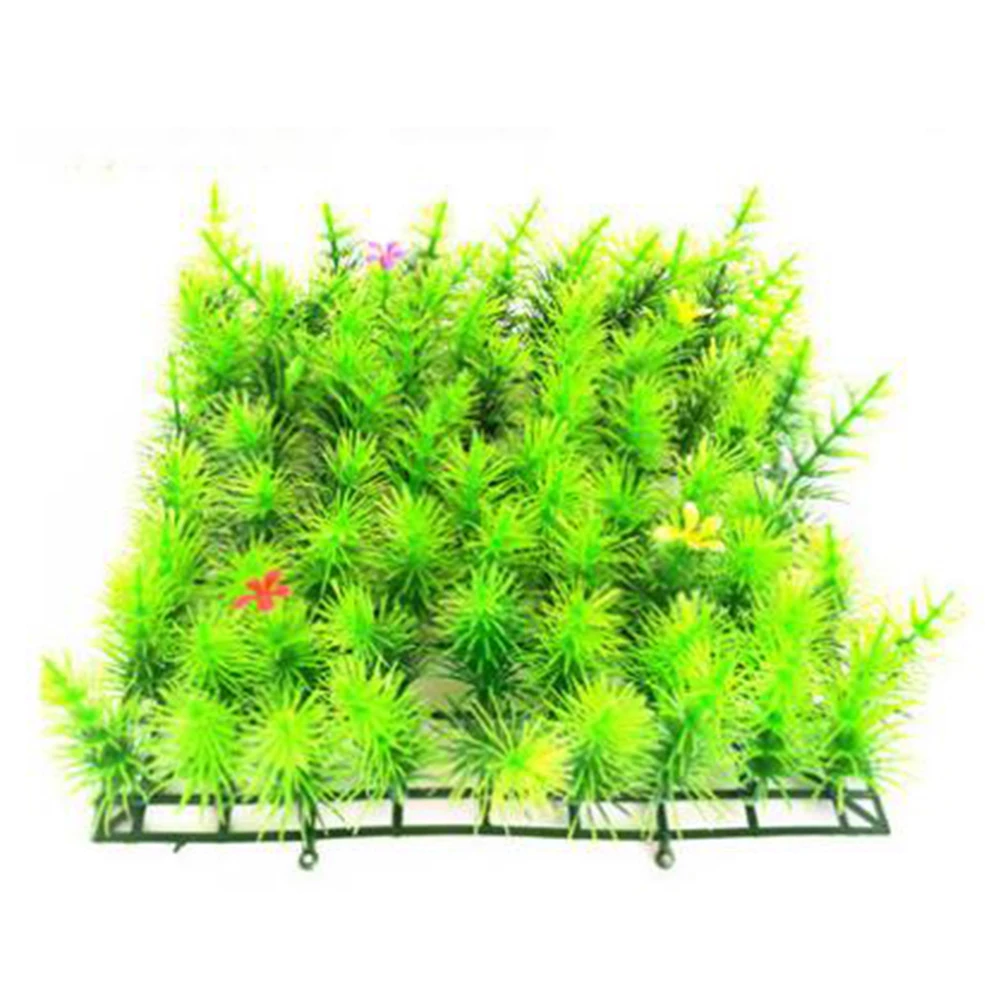 Украшения для аквариума искусственная трава растение лужайка пейзаж