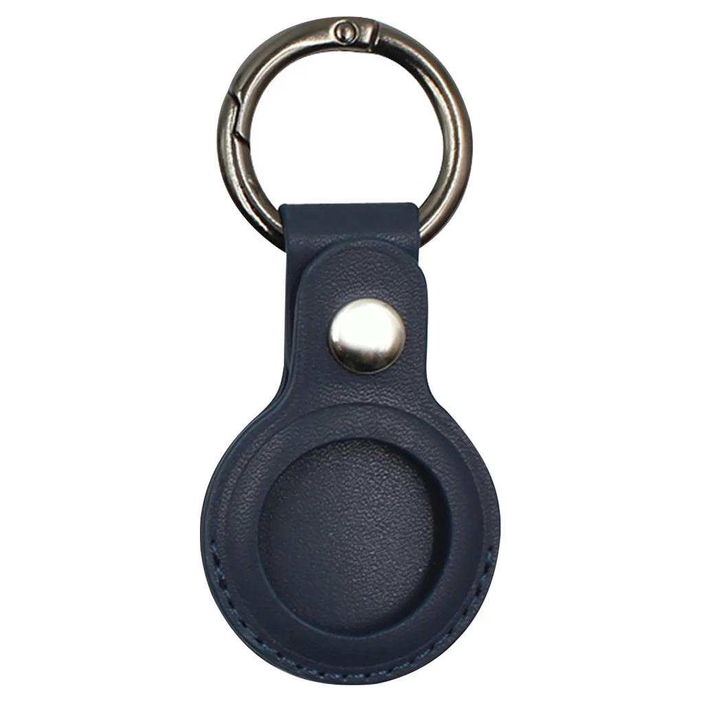 

5 Colors Leather Protective Case For Airtag Cover Hangable Keychain Locator Tracker Sleeve Cover For airtags Case