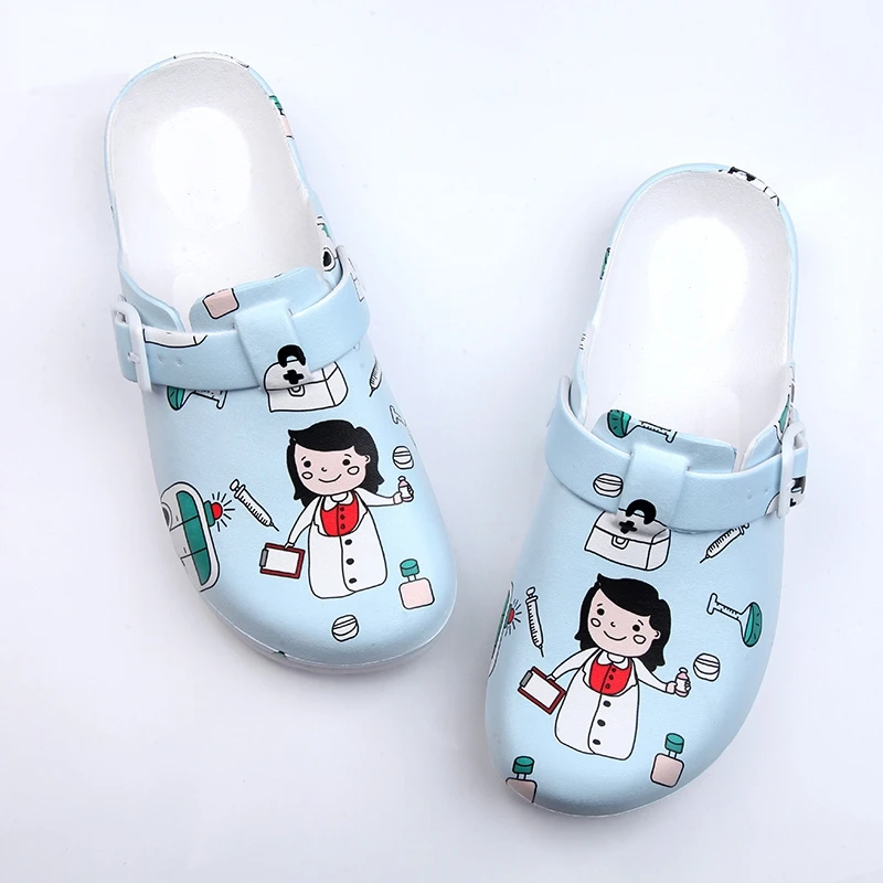 

Nurse Shoes Woman Work Clogs Surgical Shoes Non-slip Nursing Clogs Operating Room Slipper Anti-slip Lab Slipper Chef Work Flat