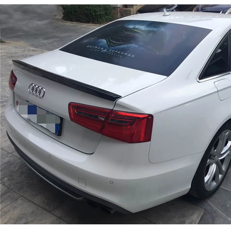 

C7 A6 Spoiler S6 Style Carbon Fiber Spoiler Rear Trunk Wing For Audi A6 C7 / 4G 2012 - UP Fit 4-Door Sedan Only
