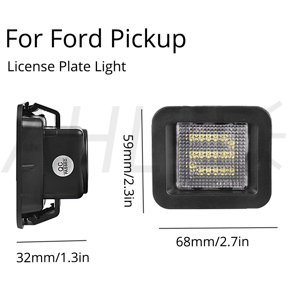 2 шт. белый светодиодный светильник для номерного знака для- Ford F-150 Pickup в сборе сменный задний светильник