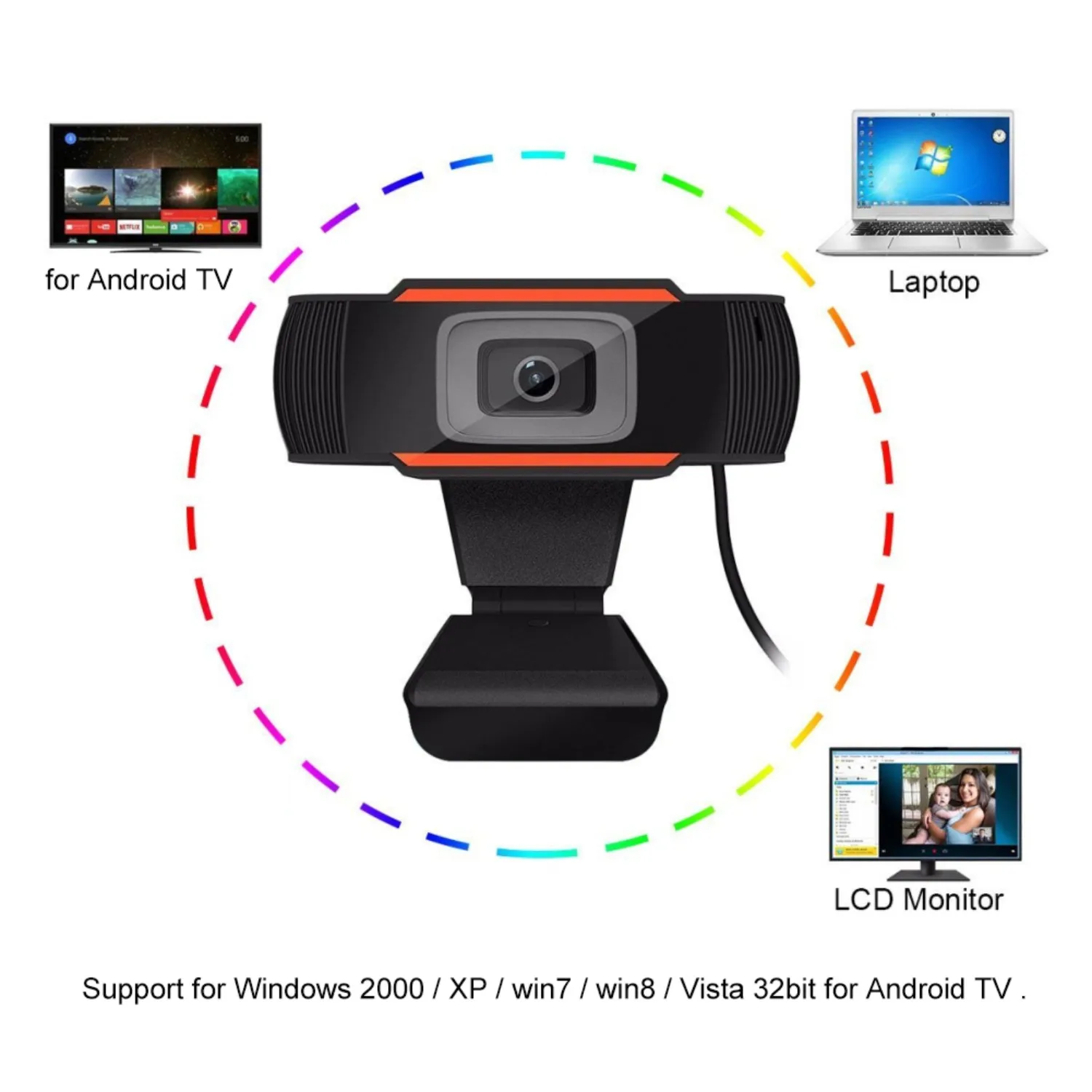 webcam 1080p 720p hd web camera gamer cam for pc laptop notebook computer usb microphone webcan to learning youtube video gaming free global shipping
