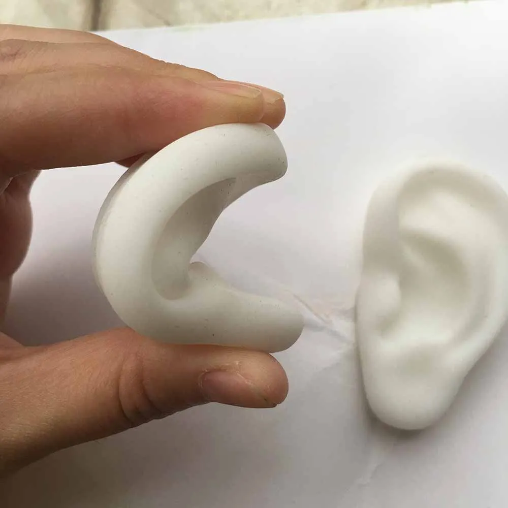 Модель уха силиконовая Ушная акупунктурная тренировочная модель правые и левые