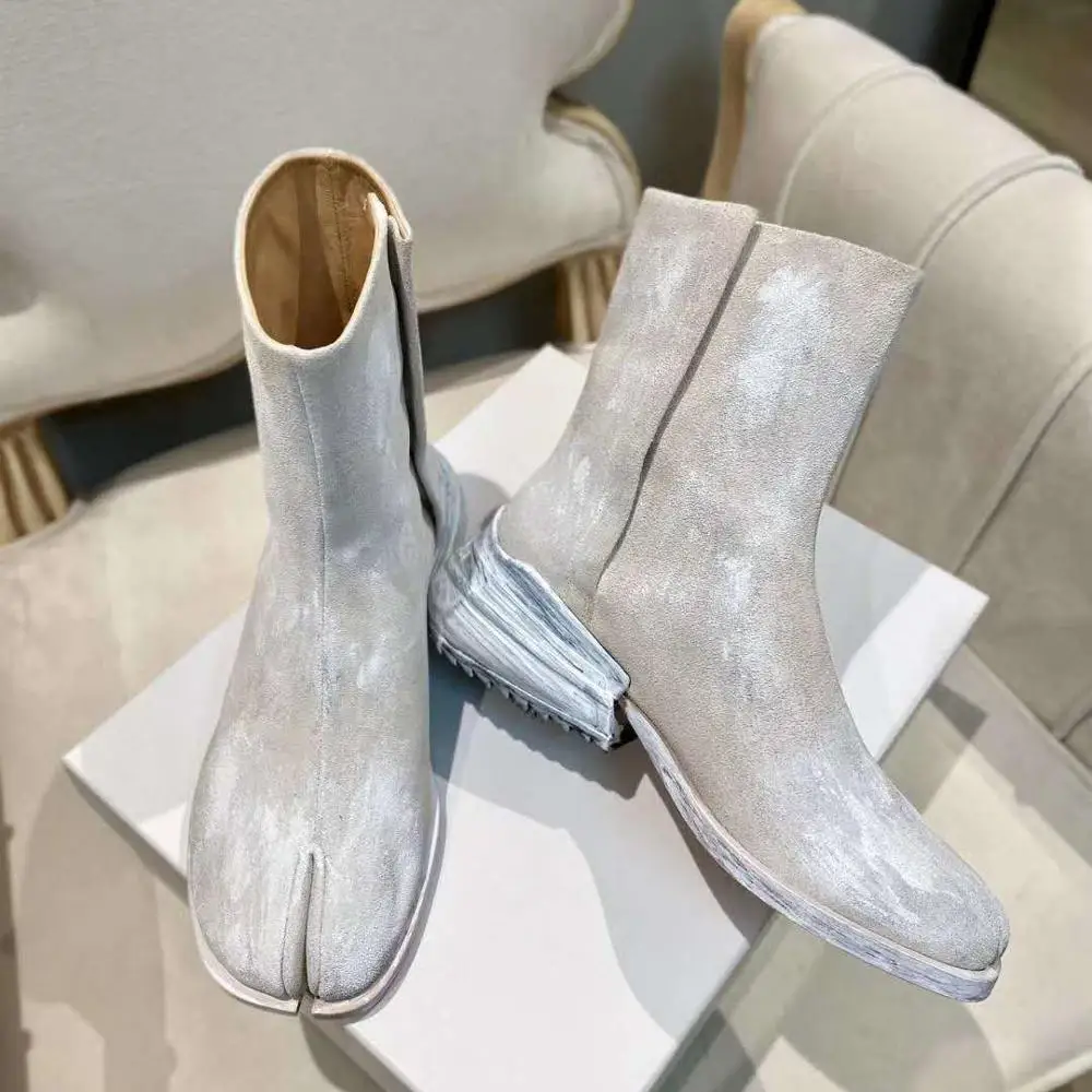 

Женские кожаные ботинки-челси Vallu2021, удобные и Универсальные ботинки на плоской подошве, с разрезом