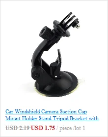 Для Gopro Hero 3/2/1 профессиональный автомобильный держатель, устанавливается при помощи присоски на лобовое стекло, дальнего света кронштейн для регистратора с адаптером для штатива