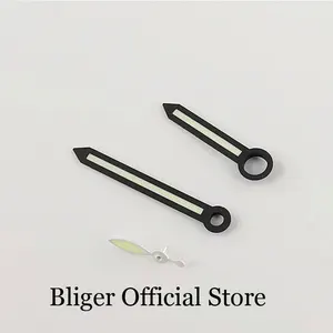 Светящиеся часы с черным краем зеленого цвета, подходят для ETA 6497 6498, часовой обмотки O7