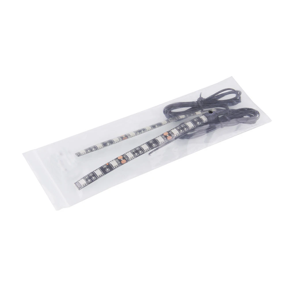 

2PCS 9 LED Motorcycle Brake Turn Signal Backup License Plate Amber Light Strip