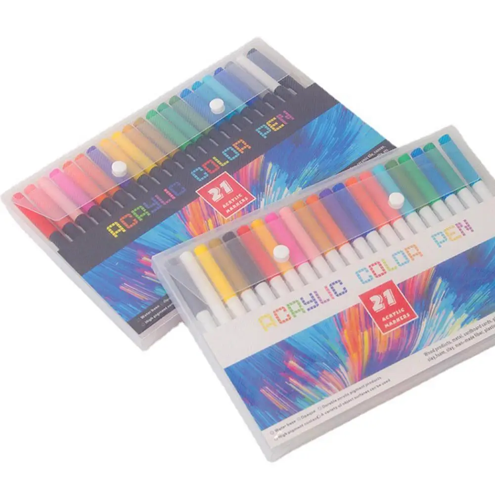 

Acrylic Marker Permanent Paint Pens For Rocks Painting Fabric Pens Cobblestone Glass Canvas Mugs Ceramic Wood Easter Marker J8U5