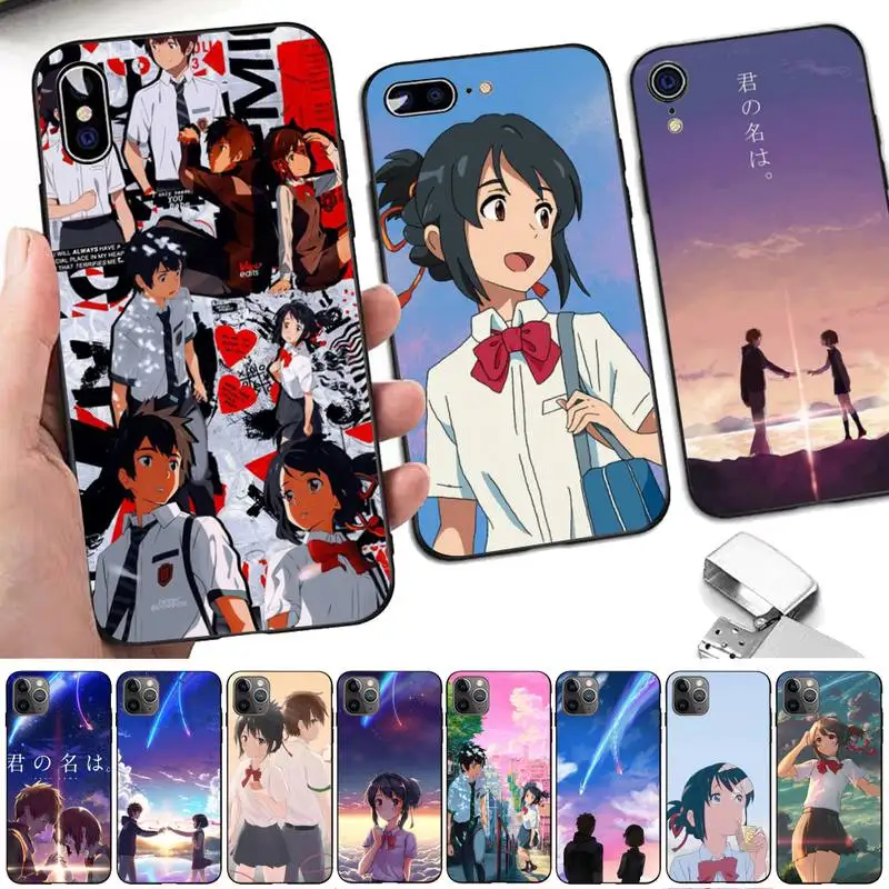 

Japanese Anime Your Name Kimi no Na wa Phone Case for iphone 13 11 12 pro XS MAX 8 7 6 6S Plus X 5S SE 2020 XR case